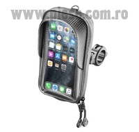 Suport telefon Interphone model Master - carcasa universala cu fermoar - montaj pe ghidon - waterproof - diagonala maxima: 5.8 inch